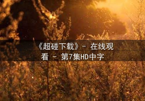 《超碰下载》- 在线观看 - 第7集HD中字