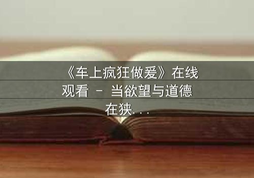《车上疯狂做爰》在线观看 - 当欲望与道德在狭小空间激烈碰撞