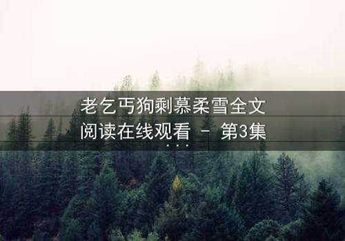 老乞丐狗剩慕柔雪全文阅读在线观看 - 第3集 - 一场跨越阶级的禁忌之恋,你敢揭开真相吗?