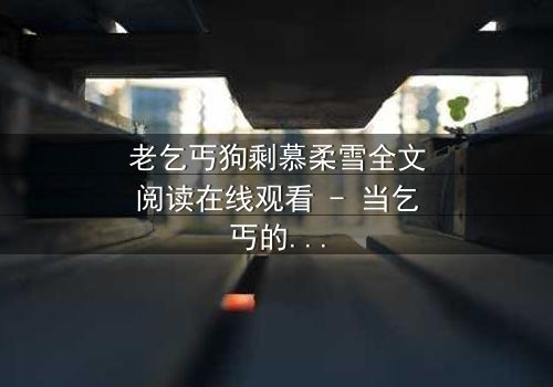 老乞丐狗剩慕柔雪全文阅读在线观看 - 当乞丐的逆袭遇上豪门千金的秘密,真相令人窒息!