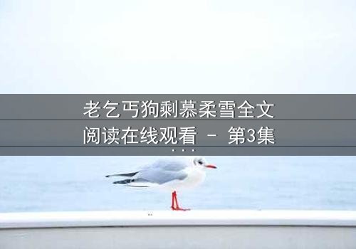 老乞丐狗剩慕柔雪全文阅读在线观看 - 第3集 - 一场跨越阶级的禁忌之恋即将引爆