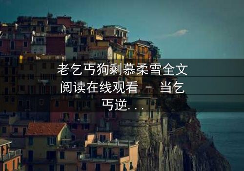 老乞丐狗剩慕柔雪全文阅读在线观看 - 当乞丐逆袭,豪门千金竟为他倾心!