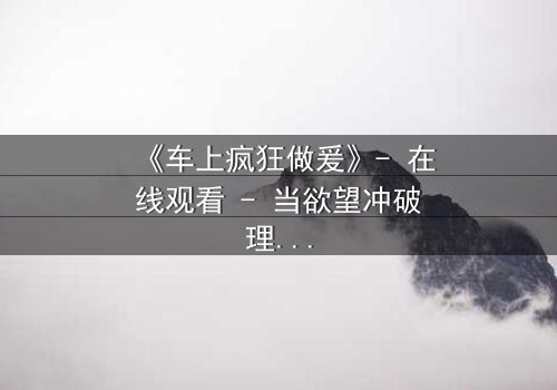 《车上疯狂做爰》- 在线观看 - 当欲望冲破理智的牢笼