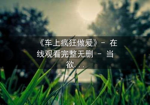 《车上疯狂做爰》- 在线观看完整无删 - 当欲望冲破理智的牢笼