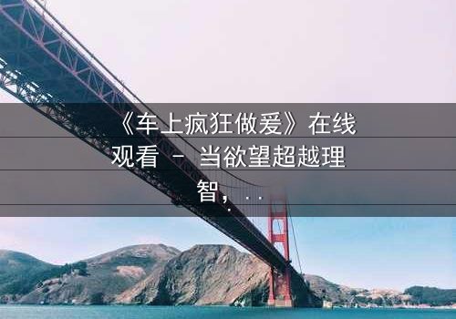 《车上疯狂做爰》在线观看 - 当欲望超越理智,车内禁忌引爆命运风暴