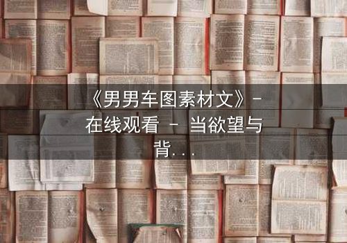 《男男车图素材文》- 在线观看 - 当欲望与背叛在引擎声中碰撞