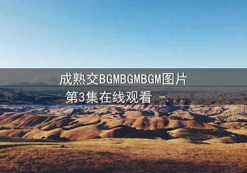 成熟交BGMBGMBGM图片第3集在线观看 - 当欲望与理智在黑暗中碰撞,谁将主宰命运?