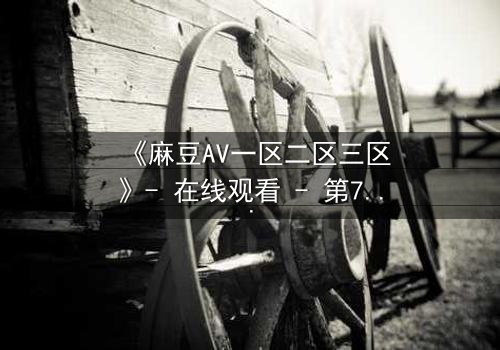《麻豆AV一区二区三区》- 在线观看 - 第7集HD中字