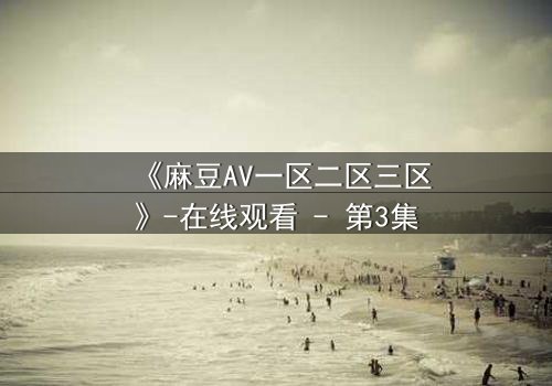 《麻豆AV一区二区三区》-在线观看 - 第3集