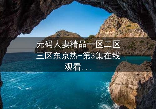 无码人妻精品一区二区三区东京热-第3集在线观看 - 揭开禁忌之恋的隐秘真相